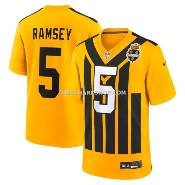 NFL27a89dG04-2c8688 Mens Nike Jalen Ramsey Gold Pittsburgh Steelers Alternate 1933 Throwback Game Jersey