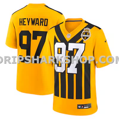 Mens Nike Cameron Heyward Gold Pittsburgh Steelers Alternate 1933 Throwback Game Jersey