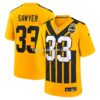 NFL27b5f6G04-a25863 Mens Nike Jack Sawyer Gold Pittsburgh Steelers Alternate Game Jersey