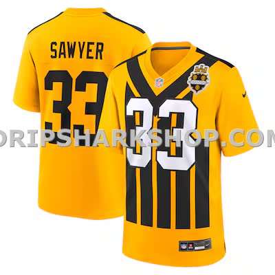 Mens Nike Jack Sawyer Gold Pittsburgh Steelers Alternate Game Jersey