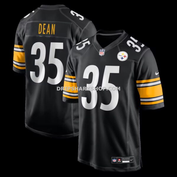 Mens Nike Jamel Dean Black Pittsburgh Steelers Team Game Jersey