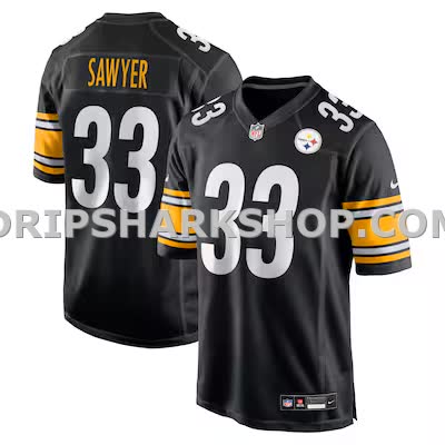 Mens Nike Jack Sawyer Black Pittsburgh Steelers Team Game Jersey