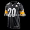NFL27c82cG05-20c7a1 Mens Nike Kaleb Johnson Black Pittsburgh Steelers Team Game Jersey