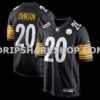 NFL27c82cM01-3c34c4 Mens Nike Kaleb Johnson Black Pittsburgh Steelers Team Game Jersey