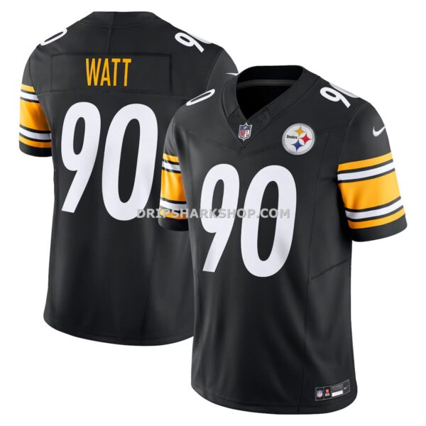 Mens Nike Tj Watt Black Pittsburgh Steelers Vapor Fuse Limited Jersey