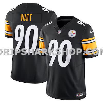 Mens Nike Tj Watt Black Pittsburgh Steelers Vapor Fuse Limited Jersey