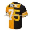 Mens Mitchell And Ness Joe Greene Black Gold Pittsburgh Steelers 1976 Split Legacy Replica Jersey Pi5003000