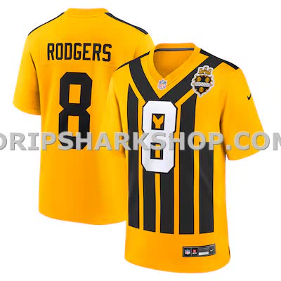 Mens Nike Aaron Rodgers Gold Pittsburgh Steelers Alternate 1933 Throwback Game Jersey