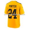 NFL27d1a9G06-1e8f50 Mens Nike Joey Porter Jr Gold Pittsburgh Steelers Alternate 1933 Throwback Game Jersey