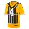 NFL27d55dG05-4052a7 Mens Nike Dk Metcalf Gold Pittsburgh Steelers Alternate 1933 Throwback Game Jersey