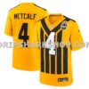 NFL27d55dM01-b37ce1 Mens Nike Dk Metcalf Gold Pittsburgh Steelers Alternate 1933 Throwback Game Jersey