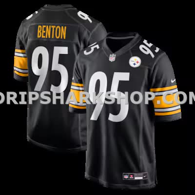 Mens Nike Keeanu Benton Black Pittsburgh Steelers Team Game Jersey