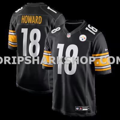 Mens Nike Will Howard Black Pittsburgh Steelers Team Game Jersey