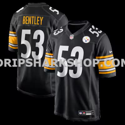 Mens Nike Jawhaun Bentley Black Pittsburgh Steelers Team Game Jersey