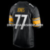 NFL27dbb8G06-21642c Mens Nike Broderick Jones Black Pittsburgh Steelers Game Jersey