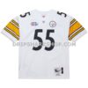 Mens Mitchell And Ness Joey Porter White Pittsburgh Steelers 2005 Authentic Throwback Retired Player Jersey