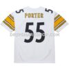Mens Mitchell And Ness Joey Porter White Pittsburgh Steelers 2005 Authentic Throwback Retired Player Jersey