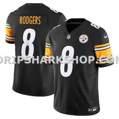 Mens Nike Aaron Rodgers Black Pittsburgh Steelers Team Vapor Fuse Limited Jersey