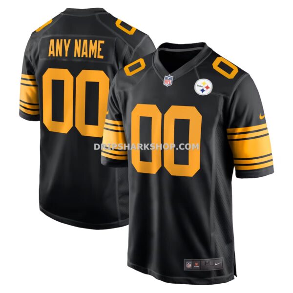 NFL27eaeaG04-b8c2f2 Mens Nike Black Pittsburgh Steelers Alternate Custom Game Jersey