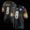 Mens Nike Aaron Rodgers Black Pittsburgh Steelers Game Jersey