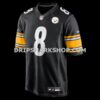 Mens Nike Aaron Rodgers Black Pittsburgh Steelers Game Jersey