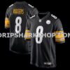 Mens Nike Aaron Rodgers Black Pittsburgh Steelers Game Jersey
