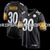 Mens Nike Jaylen Warren Black Pittsburgh Steelers Game Player Jersey
