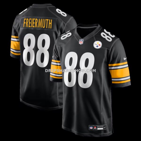 NFL27f23fG04-df9884 Mens Nike Pat Freiermuth Black Pittsburgh Steelers Game Jersey