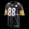 NFL27f23fG05-4e5689 Mens Nike Pat Freiermuth Black Pittsburgh Steelers Game Jersey