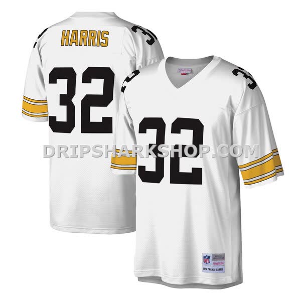 Mens Mitchell And Ness Franco Harris White Pittsburgh Steelers Legacy Replica Jersey Pi3610000