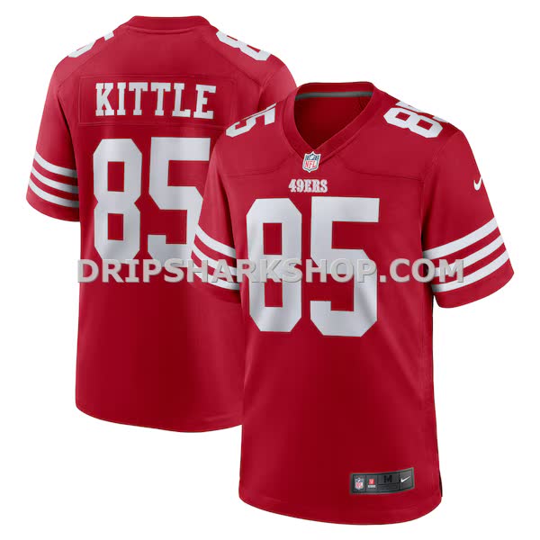 Mens Nike George Kittle Scarlet San Francisco 49ers Player Game Jersey Pi4825000