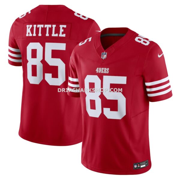 Mens Nike George Kittle Scarlet San Francisco 49ers Vapor Fuse Limited Jersey