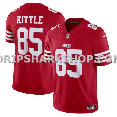 Mens Nike George Kittle Scarlet San Francisco 49ers Vapor Fuse Limited Jersey