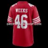 NFL280fb5G06-1e749f Mens Nike Jon Weeks Scarlet San Francisco 49ers Team Game Jersey