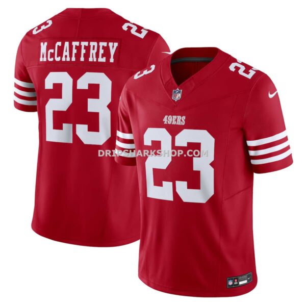 Mens Nike Christian Mccaffrey Scarlet San Francisco 49ers Vapor Fuse Limited Jersey