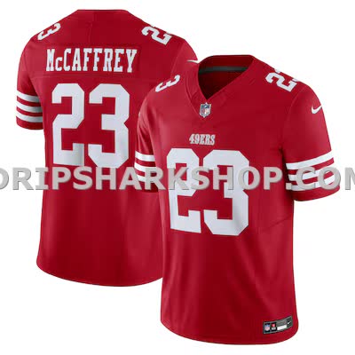 Mens Nike Christian Mccaffrey Scarlet San Francisco 49ers Vapor Fuse Limited Jersey