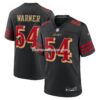Mens Nike Fred Warner Black San Francisco 49ers 2025 Rivalries Collection Game Jersey