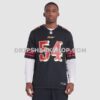 Mens Nike Fred Warner Black San Francisco 49ers 2025 Rivalries Collection Game Jersey