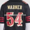 Mens Nike Fred Warner Black San Francisco 49ers 2025 Rivalries Collection Game Jersey