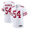 Mens Nike Fred Warner White San Francisco 49ers Team Game Player Jersey Pi4482000
