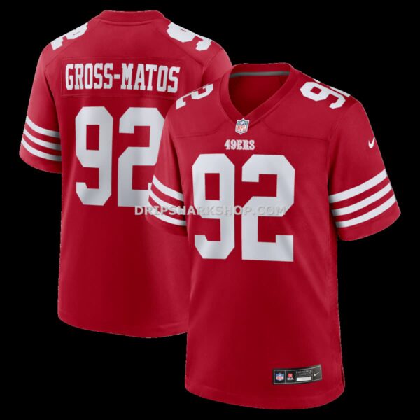 Mens Nike Yetur Gross Matos Scarlet San Francisco 49ers Team Game Jersey