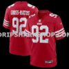 Mens Nike Yetur Gross Matos Scarlet San Francisco 49ers Team Game Jersey