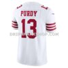 Mens Nike Brock Purdy White San Francisco 49ers Vapor Fuse Limited Jersey