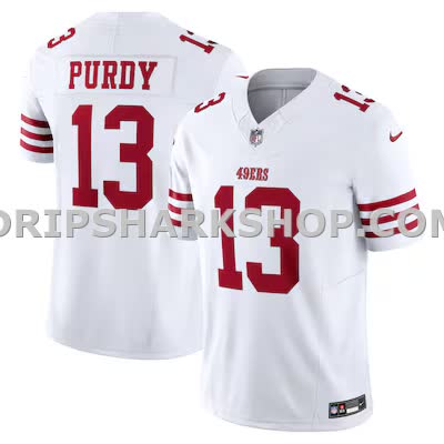 Mens Nike Brock Purdy White San Francisco 49ers Vapor Fuse Limited Jersey