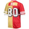 Mens Mitchell And Ness Jerry Rice Scarlet Gold San Francisco 49ers Big And Tall Split Legacy Retired Player Replica Jers