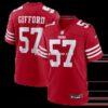 Mens Nike Luke Gifford Scarlet San Francisco 49ers Team Game Jersey