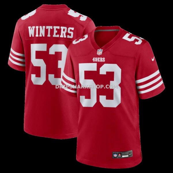 Mens Nike Dee Winters Scarlet San Francisco 49ers Team Game Jersey