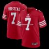 Mens Nike Thomas Morstead Scarlet San Francisco 49ers Team Game Jersey