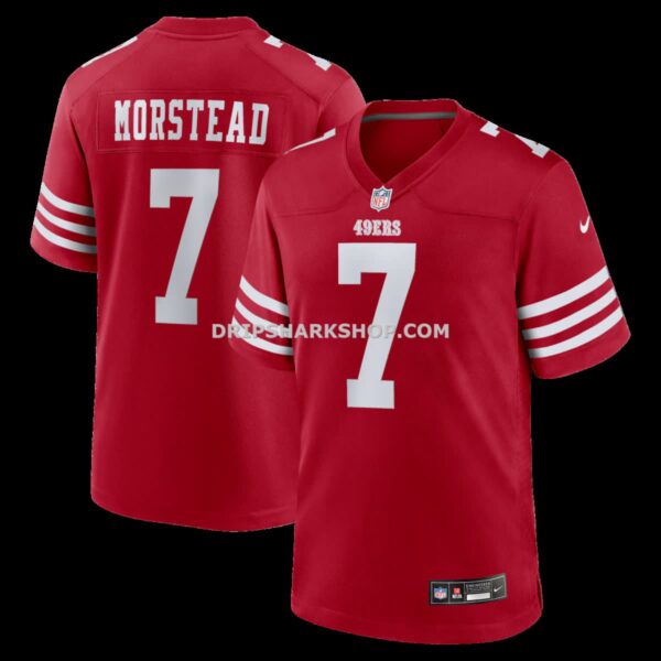 Mens Nike Thomas Morstead Scarlet San Francisco 49ers Team Game Jersey