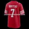 Mens Nike Thomas Morstead Scarlet San Francisco 49ers Team Game Jersey